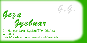 geza gyebnar business card